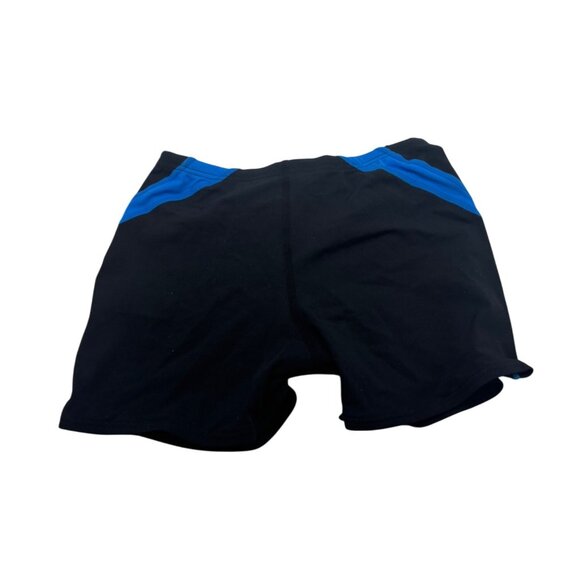TYR Boy's Durafast One Alliance Splice Swim Boxers, Black/Blue, Sz. 24 - Picture 8 of 8